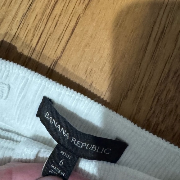 Banana Republic Cream Ankle Pants joggers 6 petite - Picture 4 of 7